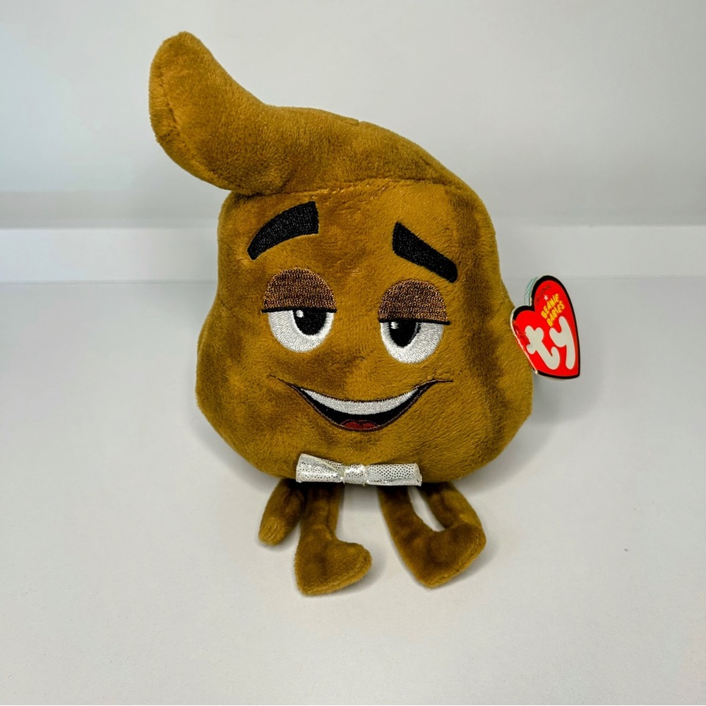 TY Emoji Movie "Poop" Beanie Baby With Tags